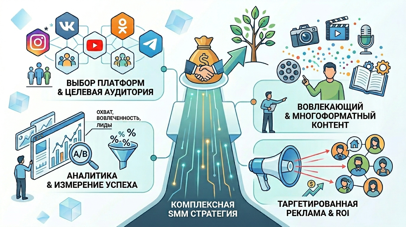 Эффективный SMM в 2026 году: Как социальные сети помогают малому бизнесу расти и находить клиентов